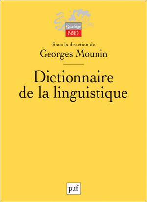 Dictionnaire de la linguistique