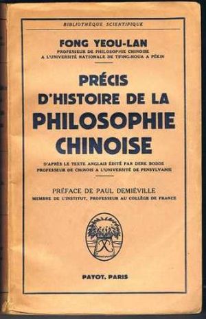 Precis d'histoire de la philosophie chinoise