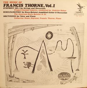 Music of Francis Thorne, Volume I