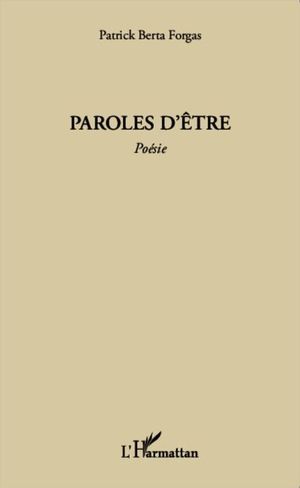 Paroles d'être : poésie