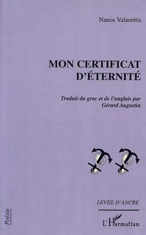 Mon certificat d'éternité