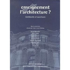 Quel enseignement pour l'architecture?