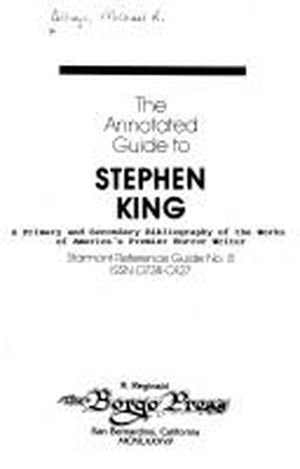 The Annotated Guide to Stephen King