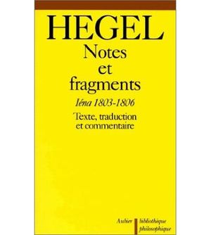 Notes et fragments