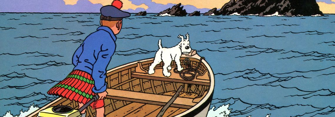 Cover L'Île noire - Les Aventures de Tintin, tome 7