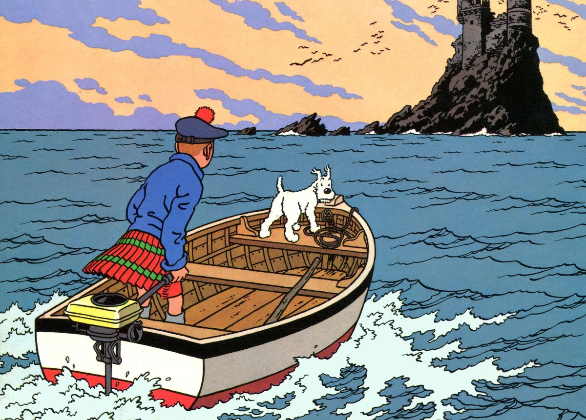 L'Île noire - Les Aventures de Tintin, tome 7 - Hergé