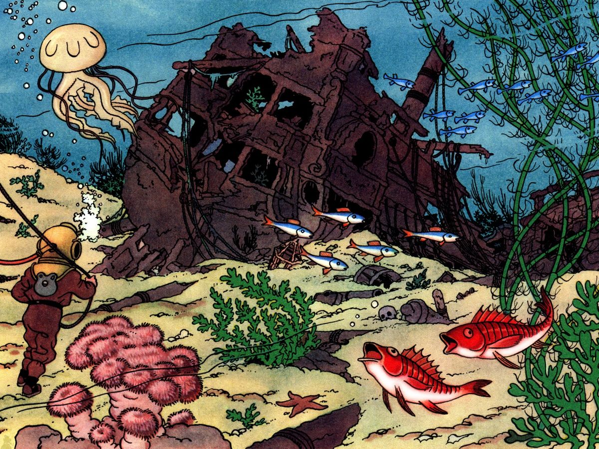 Le Trésor de Rackham le Rouge Les Aventures de Tintin, tome 12 Remi (Hergé) et