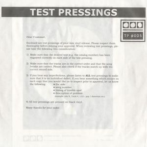 Testpressing #005 (Single)