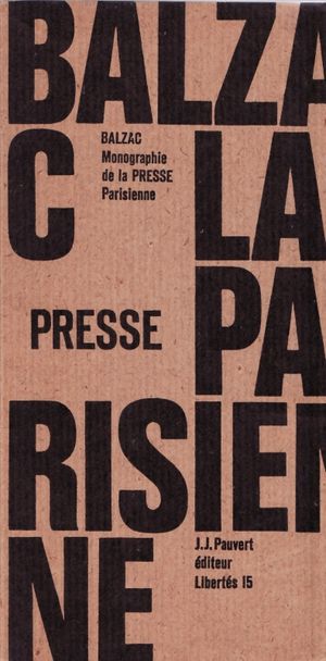 Monographie de la Presse parisienne