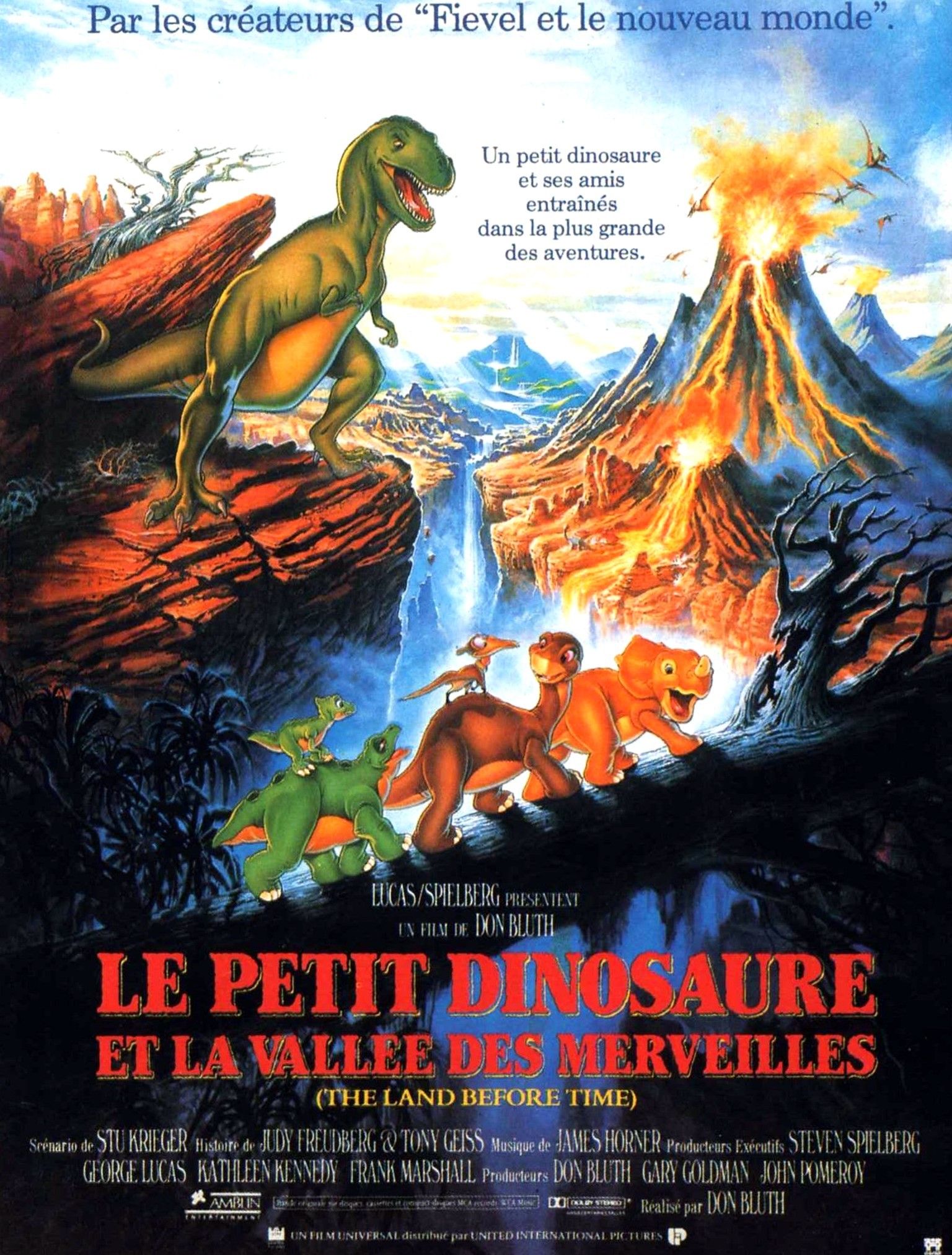 Le Petit Dinosaure Et La Vallee Des Merveilles Long Metrage D Animation 1988