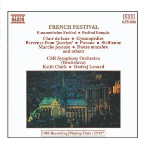 French Festival: Clair de Lune / Gymnopedie No. 1 / Berceuse From 'Jocelyn' / Pavane / Sicilienne / Marche Joyeuse / Danse Macab