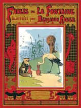 Couverture Les Fables de La Fontaine illustrées par Benjamin Rabier