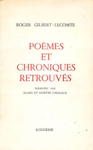 Poèmes et chroniques retrouvés