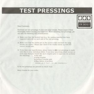 Testpressing #007 (Single)