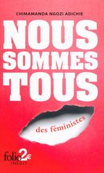 Couverture Nous sommes tous des féministes Couverture Nous sommes tous des féministes