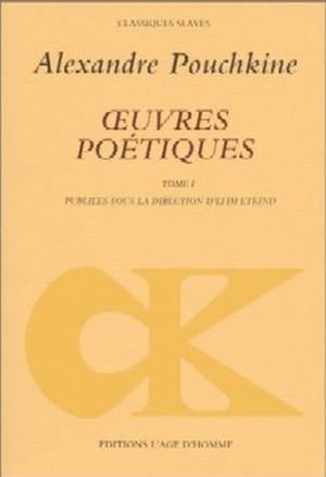 Oeuvres poétiques, tome 1