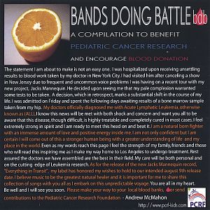 Bands Doing Battle: A Compilation to Benefit Pediatric Cancer Research and Encourage Blood Donation