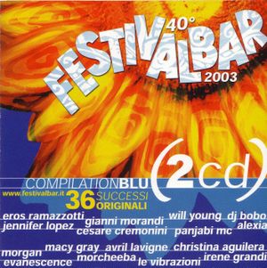 40º Festivalbar 2003: Compilation blu