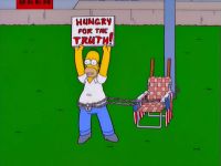 Homer fait la grève de la faim