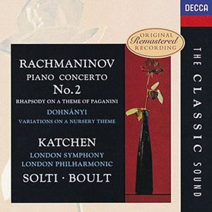 Piano Concerto no. 2 / Rhapsody on a Theme of Paganini / Variations on a Nursery Theme