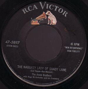 The Naughty Lady of Shady Lane / Addio (Single)