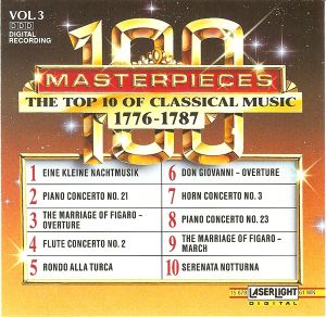 100 Masterpieces, Volume 3: The Top 10 of Classical Music 1776-1787