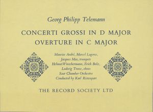 Concerto In D Major For 3 Trumpets, Timpani, 2 Oboes, Strings And Continuo / Concerto In D Major For Trumpet, 2 Oboes, Strings A