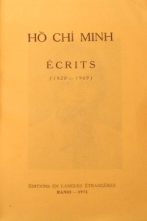 Écrits (1920-1969)