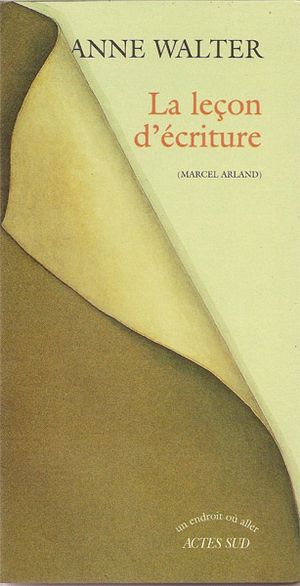 La leçon d'écriture