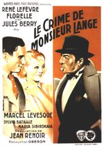 Affiche Le Crime de Monsieur Lange