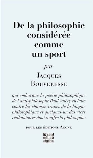 De la philosophie considérée comme un sport