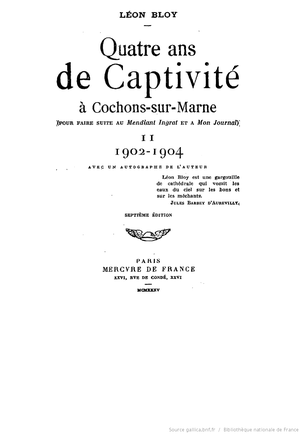 Quatre ans de captivité à Cochons-sur-Marne