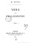 Vers d'un philosophe