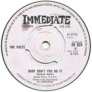 Baby Don't You Do It (Single)