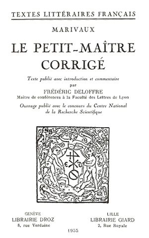 Le Petit-Maître corrigé