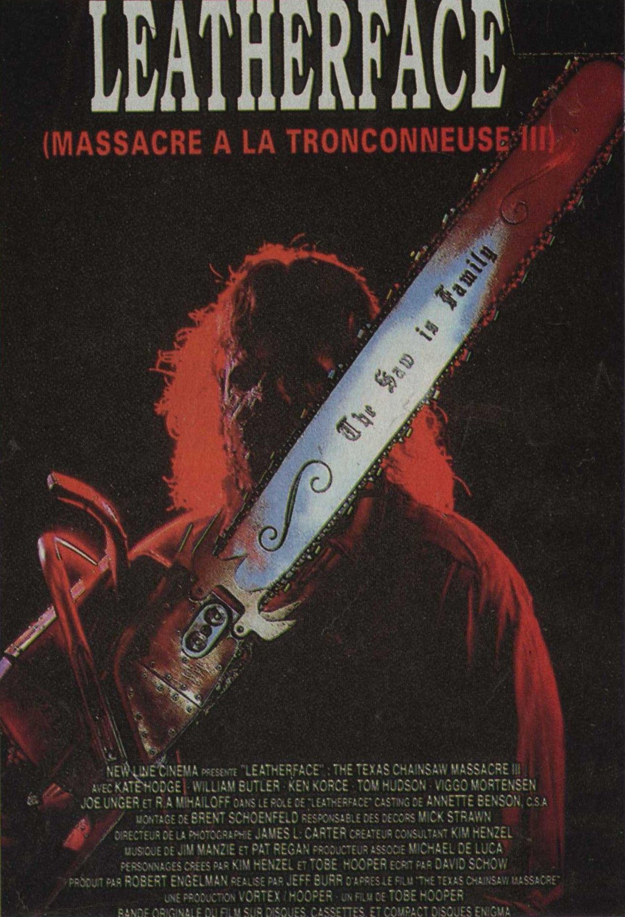 Leatherface : Massacre à La Tronçonneuse 3 Affiches, posters et images de Leatherface - Massacre à la... (1990)