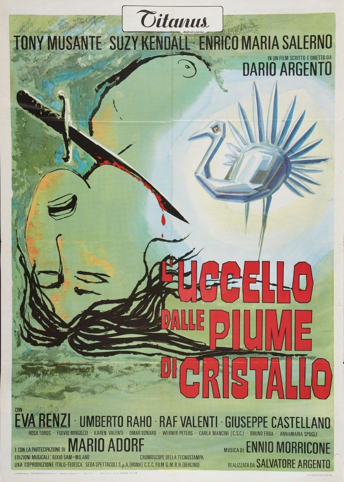 L Oiseau Au Plumage De Cristal Affiches, posters et images de L'Oiseau au plumage de... (1970)