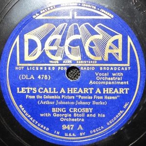 Let’s Call a Heart a Heart / Pennies From Heaven (Single)