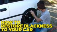 How to Restore Blackness to your Car