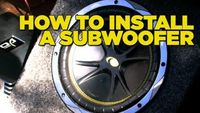 How to Install a Sub Woofer