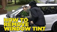 How to Remove Window Tint