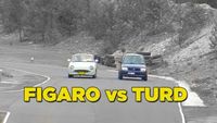 Nissan Figaro Vs Daihatsu Blue Turd Final Battle