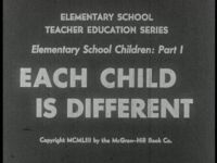 Each Child Is Different