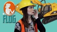 Felicia Day Drives a MotherF&#%&# BULLDOZER-THING!