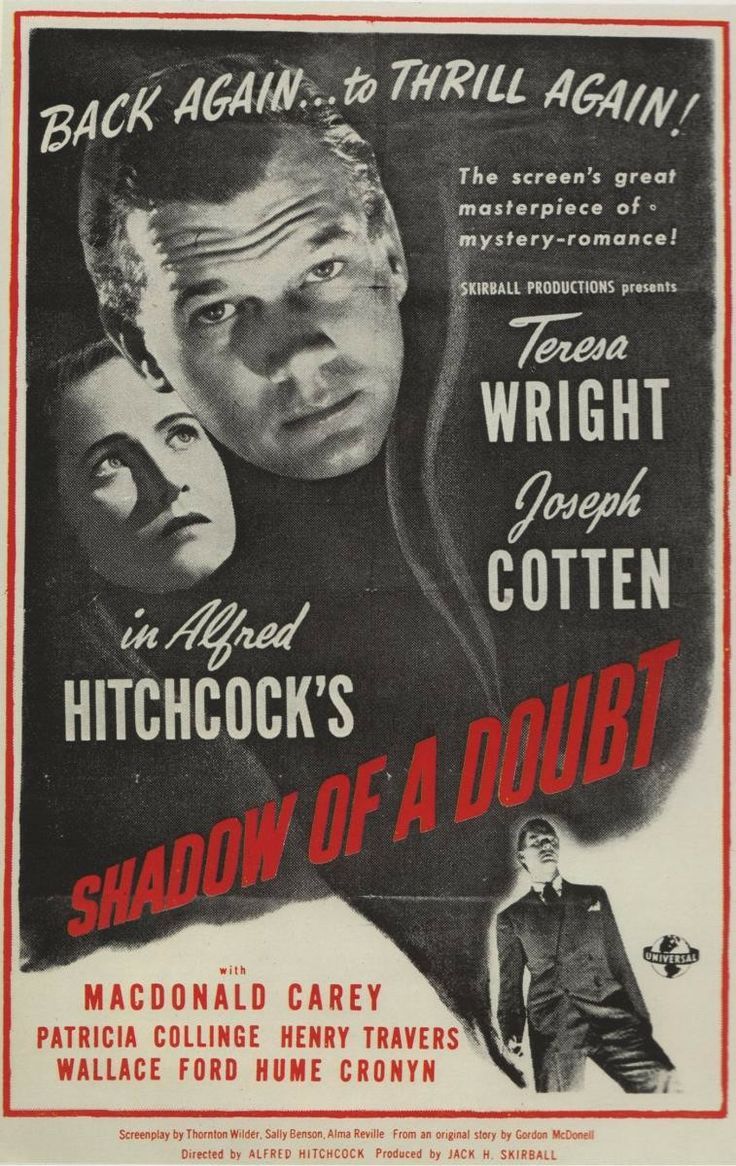 L Ombre D Un Doute 1943 Affiches, posters et images de L'Ombre d'un doute (1943)