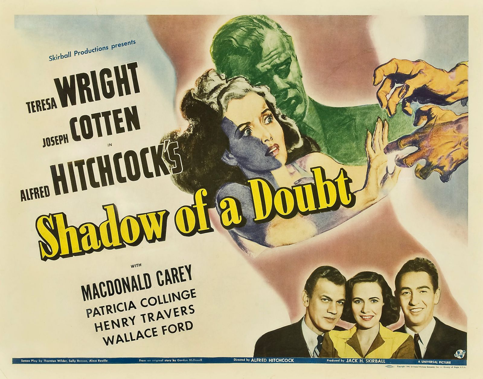 L Ombre D Un Doute 1943 Affiches, posters et images de L'Ombre d'un doute (1943)
