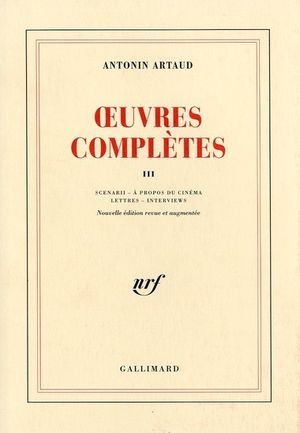 Oeuvres complètes, tome III