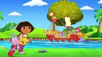 Dora fête le jour de Thanksgiving