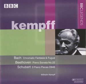 Bach: Chromatic Fantasia & Fugue / Beethoven: Piano Sonata no. 22 / Schubert: 3 Piano Pieces, D946 (Live)