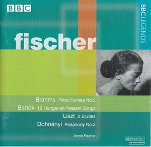 Brahms: Piano Sonata no. 3 / Bartók: 15 Hungarian Peasant Songs / Liszt: 2 Etudes / Dohnányi: Rhapsody no. 3 (Live)
